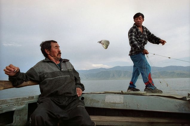 Fishing, Kazakhstan 2004 © Sergey Maximishin, Russian Tea Room Gallery