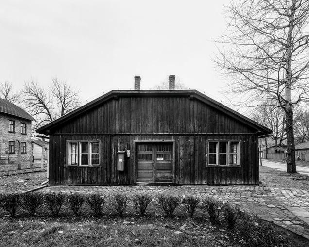 Gatehouse, the view from the west - KL Auschwitz I