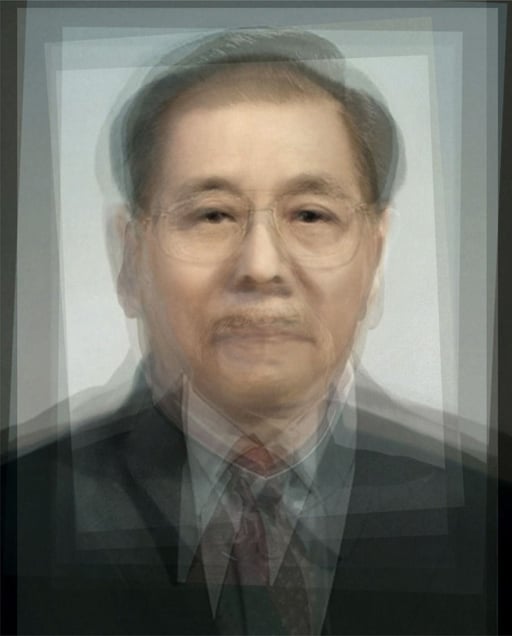 All the Presidents of the People’s Republic of China from 1949 to 2008. C-print, 2008. © Alejandro Almaraz