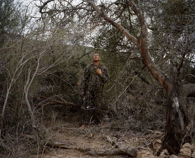 untitled bow hunter, eastern cape, south africa-from the series 'hunters'-David Chancellor