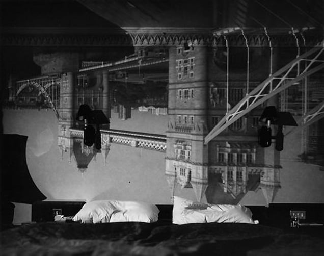 Camera Obscura Image of the Tower Bridge in the Tower Hotel, 2001 © Abelardo Morell