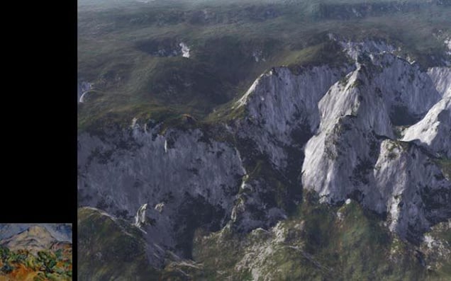 Orogenesis, Cézanne, 2003, C-print, 75 x1 00 cm © Joan Fontcuberta