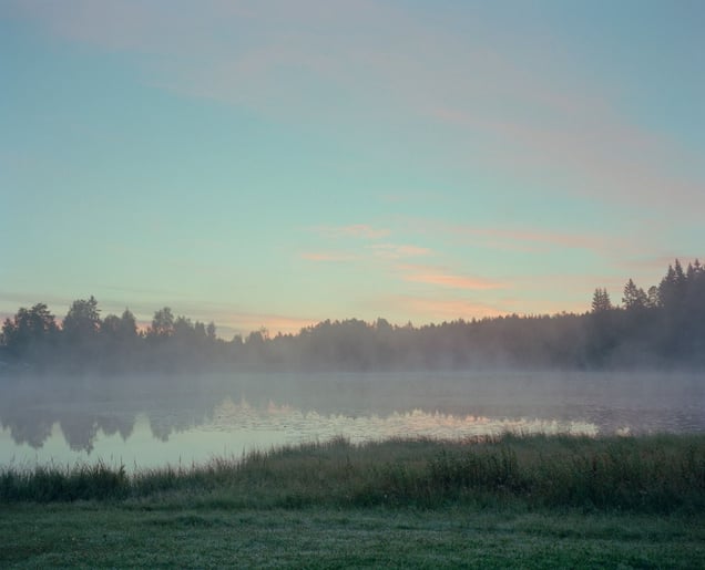 Sunrise at Vimpelinlampi. From the exhibition "Kainuu" © Jussi Sarkilahti