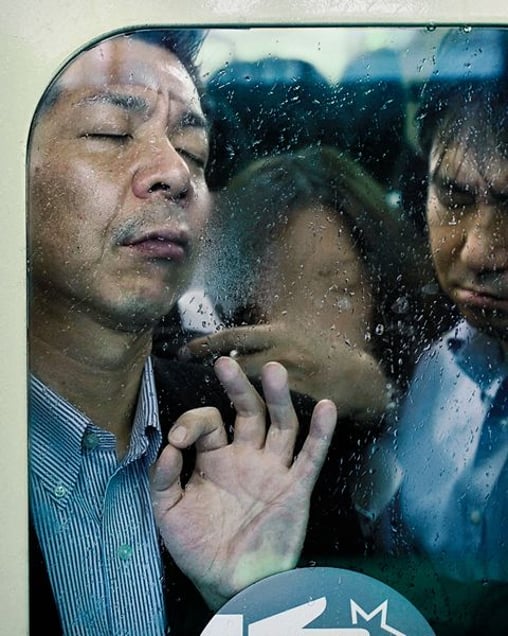 From the book and series, "Tokyo Compression" © Michael Wolf