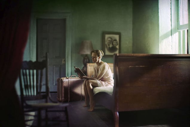 Woman Reading. From the series "Hopper Meditations" © Richard Tuschman