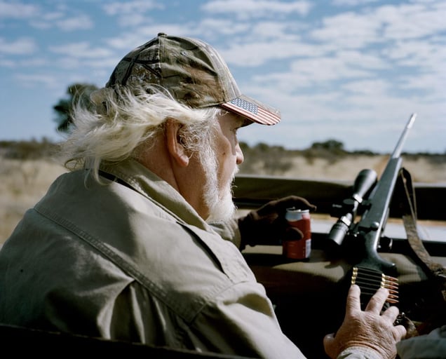 untitled hunter, kalahari, northen cape, south africa-from the series 'hunters'-David Chancellor