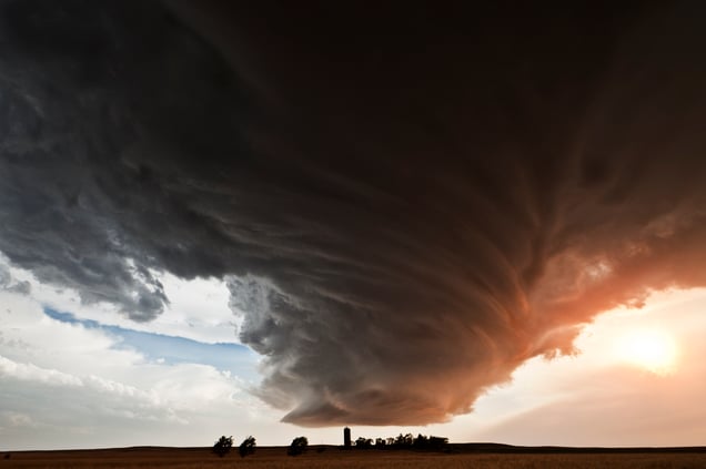 The Lovely Monster over the Farm, 19:15 CST, Lodgepole, Nebraska, 22 June 2012