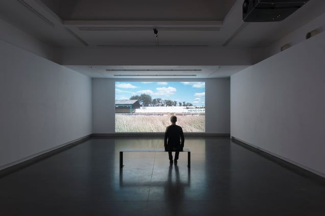 From the exhibition "Mark Lewis: Above and Below" © Le Bal, photo Martin Argyroglo