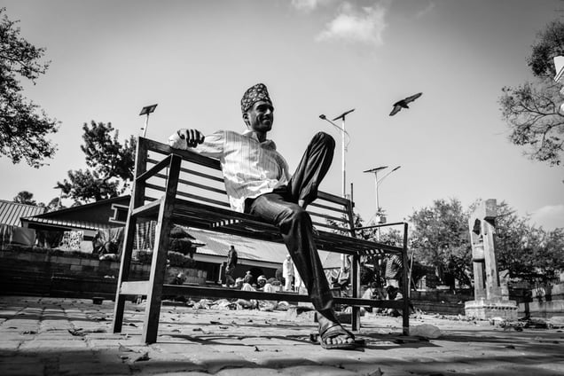 On the thirteenth day, when he gets out of the Kriyaputri Bhawan, he feels as free as a bird. He sets off to his home, to meet his family immediately after the rituals are over.
