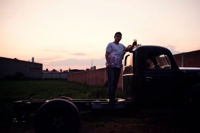 From the project "The big men from Chipilo" - Chipilo, Puebla, Mexico, November/December 2014