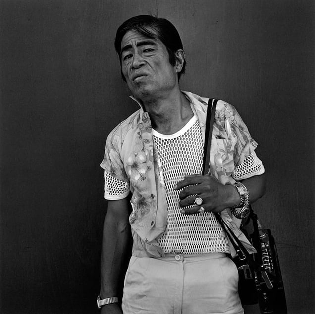 A man wearing four watches, 1987 © Hiroh Kikai from Asakusa Portraits, courtesy of Steidl