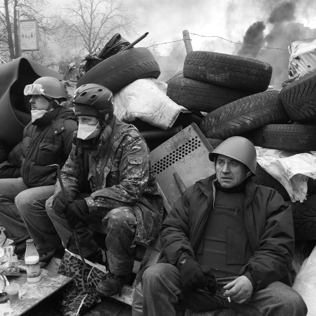 Ukraine Revolution 2014 in Black-and-White