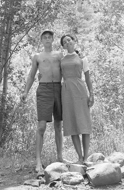 Taos, New Mexico, 1958 (with Maria) © Lee Friedlander, from the book, In the Picture Self Portraits 1958-2011.