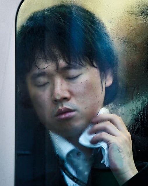 From the book and series, "Tokyo Compression" © Michael Wolf