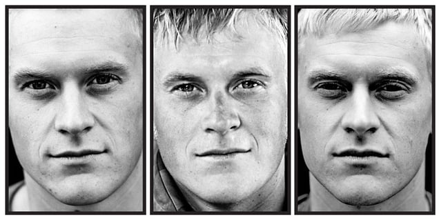 Nicky, age 22. From the series "Here are the Young Men (Marked)" © Claire Felicie