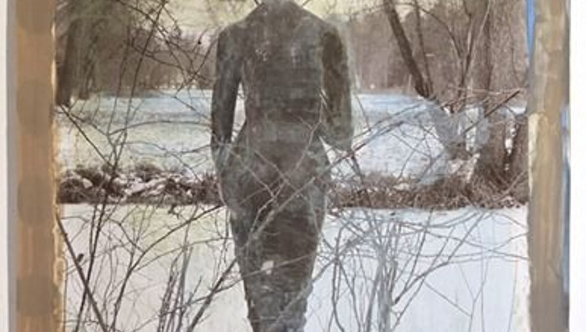 Statua 12, 2013, Mixed Media on Silver Gelatin Print, 171 x 127 cm © Jeff Cowen