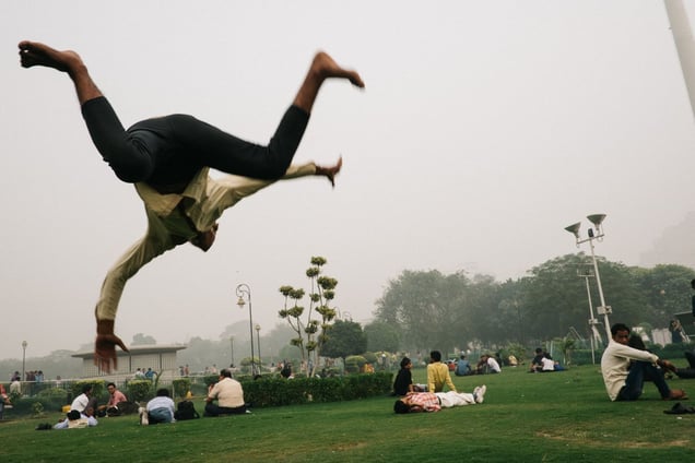 Central park. New Delhi, India, 2016