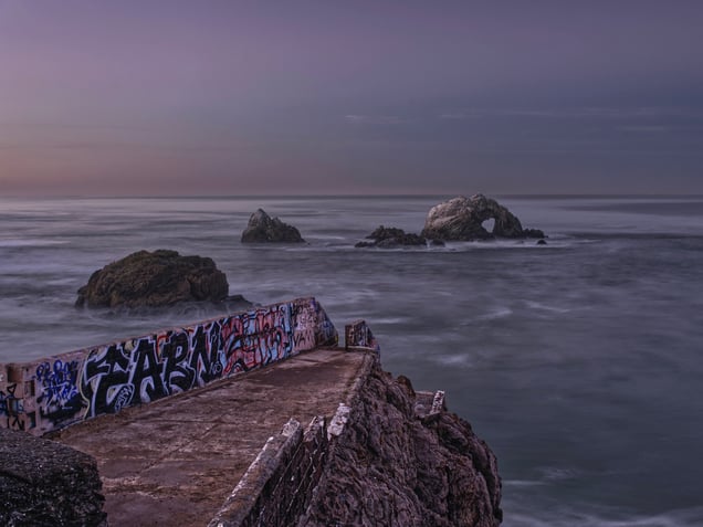 Sunrise Nº1 at Point Lobos Looking at Heart Rock