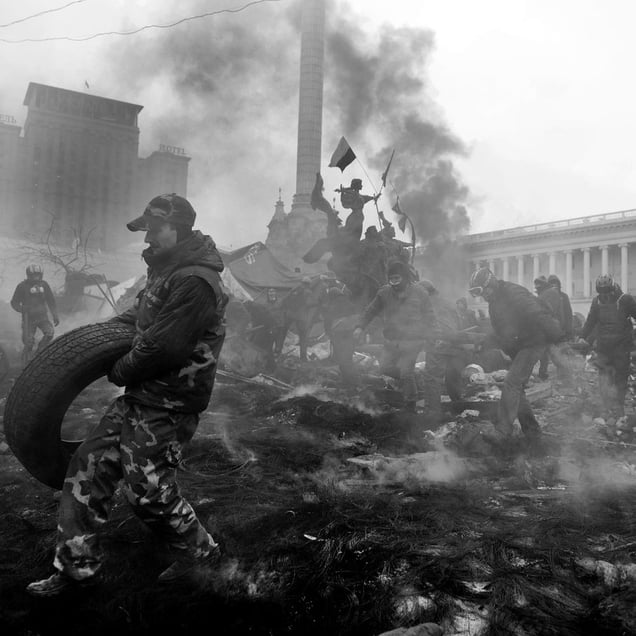 Ukraine Revolution, Kiev, February 2014 © Alfred Yaghobzadeh