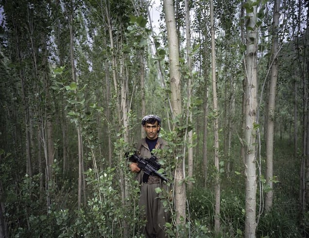 1st prize People in the News Stories © Philippe Dudouit, Switzerland, for Time magazine. PKK fighters, Southern Kurdistan/Northern Iraq.