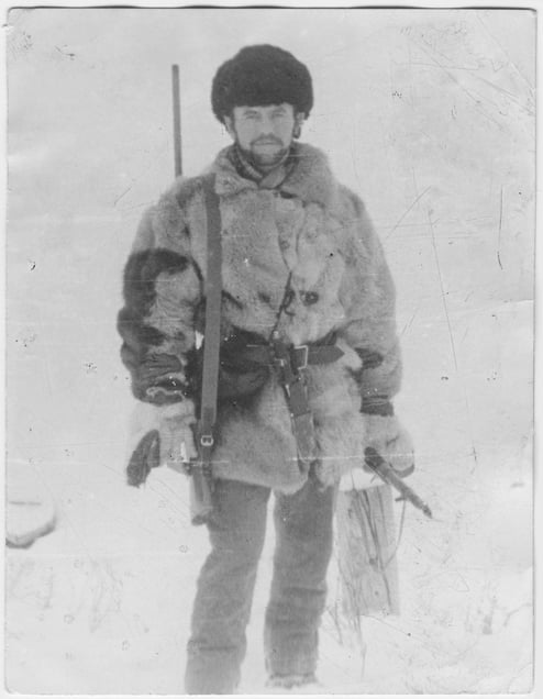 The project started with Anosova's large collection of archival images, collected from villagers to give to the local museum,