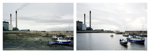 Grand Prize Winner, Portfolio Category Lens Culture International Exposure Awards 2011
Cockenzie, East Lothian. 23 August 2005. Low water 10:40 am, high water 7:30 pm, from the series Sea Change © Michael Marten