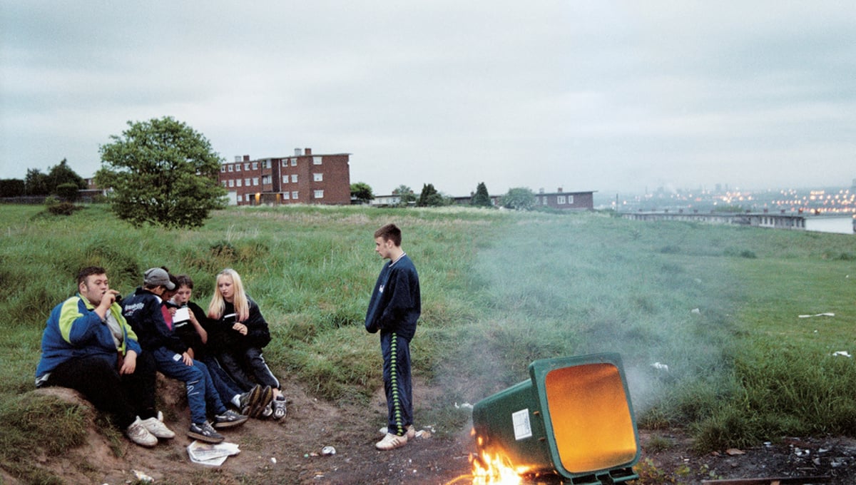 Campfire Day, 2001 from the series Curfew © Tobias Zielony. Courtesy of KOW, Berlin