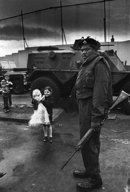 Northern Ireland. Belfast. 1972. From the book "War Photographer: Between Shadow and Light" © Christine Spengler