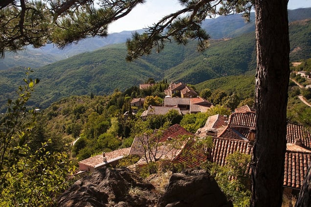 The medieval hamlet of Esparon in the south of France
