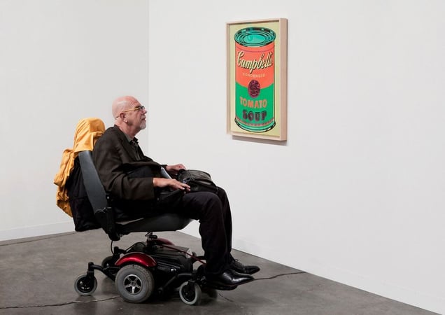 Gagosian, Art Basel Miami Beach 2009  Artists: Chuck Close and Andy Warhol  © Andy Freeberg