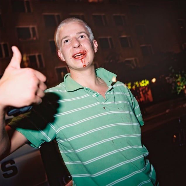 A Finnish-Swede hit by a Finn, 01.20  from the series BATTERED (2006-2007). © Harri Pälviranta