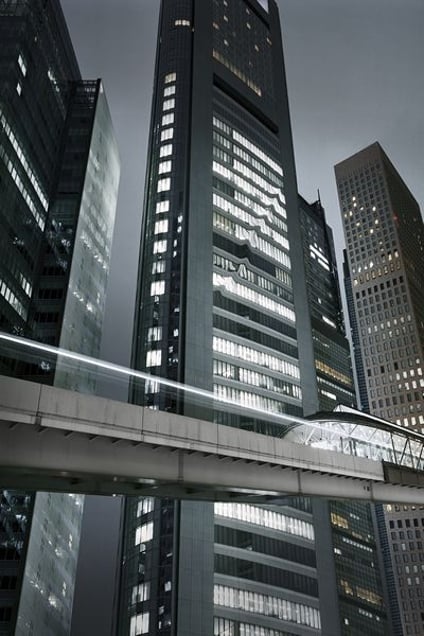 liquid city_tokyo #1, from the series, Liquid Cities, © Michael Najjar, courtesies Studio La Citta, Galerí­a Juan Silió, Galerie Guy Bärtschi