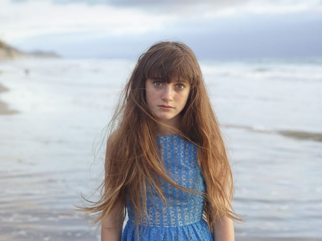 Kennady in Blue Dress