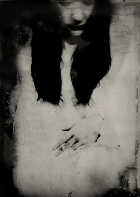 Pursuing the Hypothesis. 10"x14" Tintype. From the series "Soma" © Michelle Rogers Pritzl