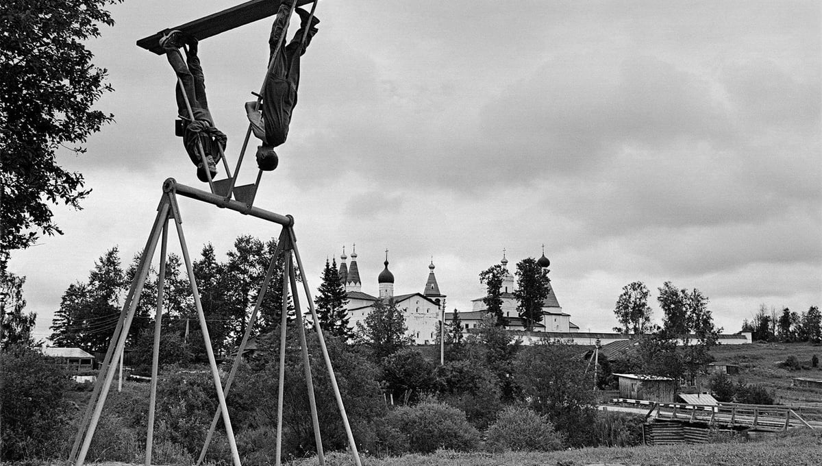 Swing. Ferapontovo village, Vologda region, Russia, 2003.