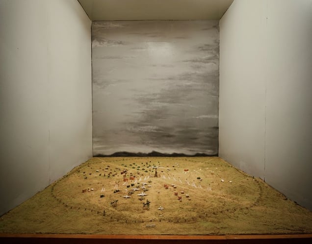 Diorama Of The Polygon Nuclear Test Site (Before The Event). Kurchatov, 2011 © Nadav Kander