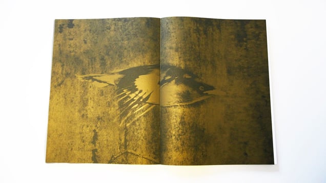 Bird war. Hand-printed silkscreen.