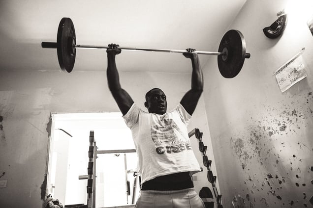 le gymnase, banlieu de Parcelles Assainies, Dakar