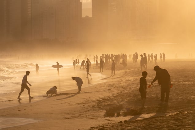Golden hour and silhouettes
