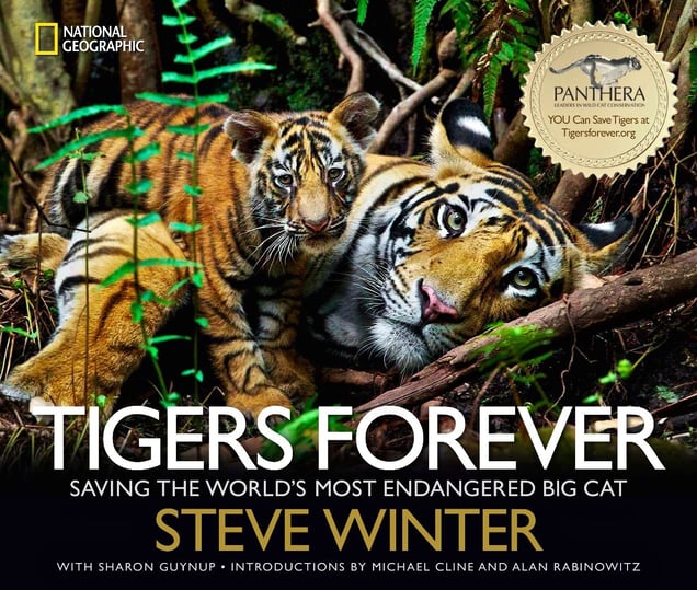 "Tigers Forever: Saving the World’s Most Endangered Big Cat." Photos by Steve Winter, published by National Geographic Books.