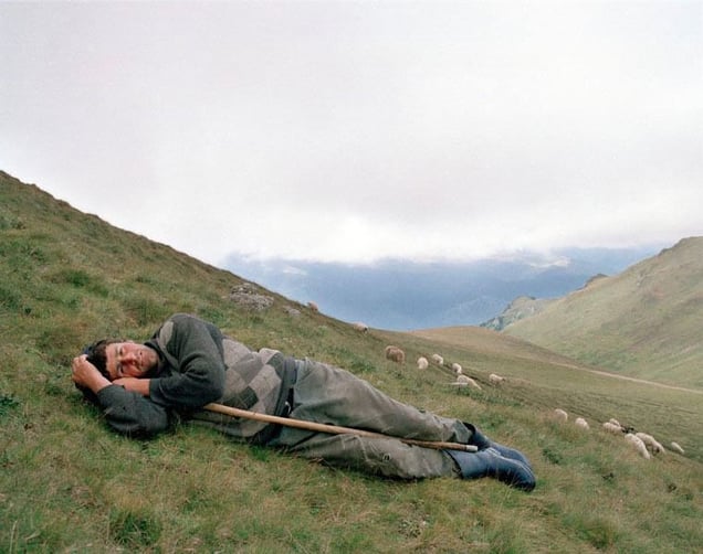A Shepherd in the Carpathian Mountains. Romania, 2005. From the series "From the Mountains and to the Sea" © Nadia Sablin