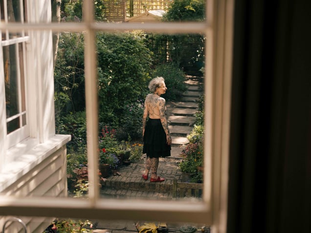 Carey in the garden