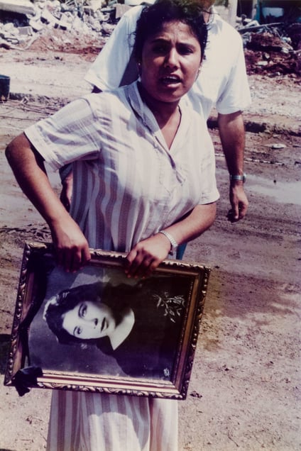 Woman with Photo