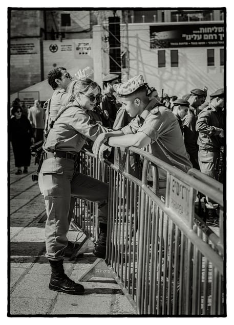 Israel, Jerusalem, black and white photo, Street,