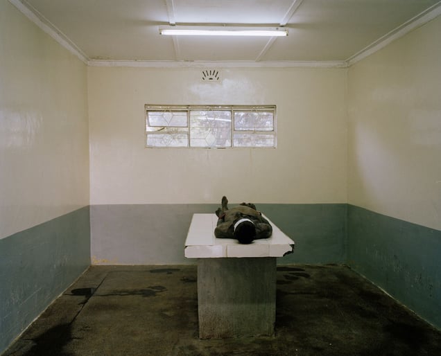 mortuary, nanyuki, northern kenya-from the series 'with butterflies and warriors'-David Chancellor-