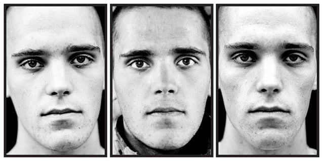 Sjoerd, age 22. From the series "Here are the Young Men (Marked)" © Claire Felicie