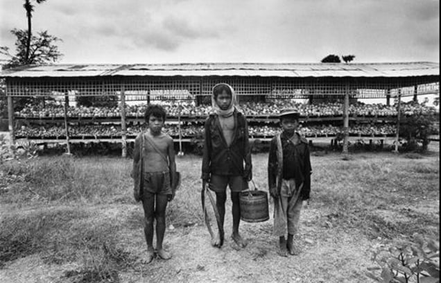 Cambodia. Mass grave of Choeung Ek. 1985. From the book "War Photographer: Between Shadow and Light" © Christine Spengler