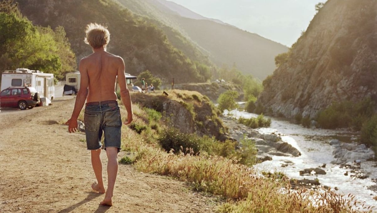 Sparky walking along Nugget Alley, Angeles National Forest, California, 2009. © Sarina Finkelstein