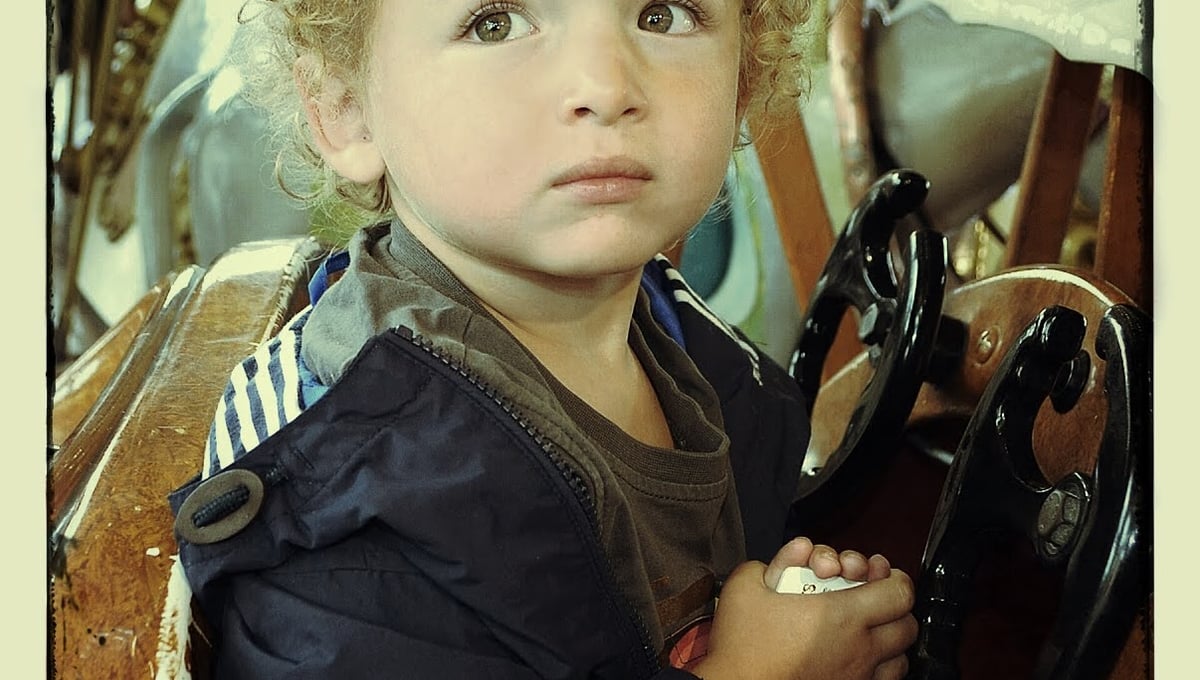 Kian's first Merry go Round