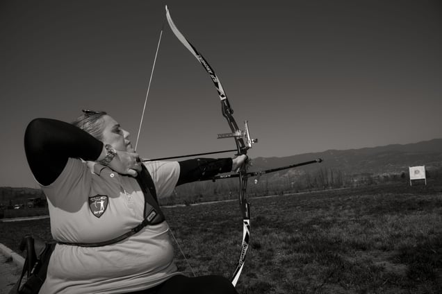 Paraplegic archer
